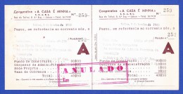 COOPERATIVA "A CASA É MINHA" - RUA DO TELHAL, 8 - 4º  ESQº,  LISBOA -- 1 DE JANEIRO DE 1960 - Portugal