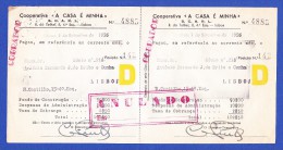 COOPERATIVA " A CASA É MINHA" - RUA DO TELHAL, 8 - 4º ESQº, LISBOA -- 1 DE SETEMBRO DE 1956 - Portugal