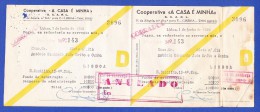 COOPERATIVA " A CASA É MINHA" - RUA DO TELHAL, 8 - 4º ESQº, LISBOA -- 1 DE JUNHO DE 1956 - Portugal