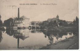 Solre-sur-Sambre: Le Moulin Et L'Eglise - Erquelinnes