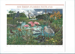 USA 2006 Nature Of America: Southern Florida Wetlands Pane Of 10 $3.90 FDC USED SC 4099sp YV BF-3876-85 MI B-4171-80 SG - 2001-2010