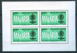 HUNGARY - 1962.Malaria Sheetlet MNH!! Mi Bl.35 - WGO