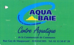 CARTE D'ENTREPRISE  AQUA BAIE Centre Aquatique AVRANCHES - Altri & Non Classificati