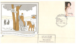 (PH 162) Australia FDC Cover - 1982 - 150th Anniversary Of Postal Services In Tasmania (18 Different Postmarks) - Premiers Vols