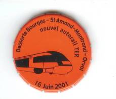 CHEMIN DE FER - TRAINS - Boite SNCF - 2 Bts Vides - Desserte BOURGES St AMAND-MONTROND NOUVEL AUTORAIL TER 16/06/2001 - Spoorweg