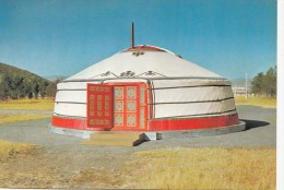 P3640 A Mongolian Yurt Mongolia  Front/back Image - Mongolia