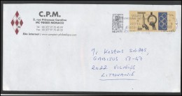 MONACO Postal History Brief Envelope MC 001 Olympic Games Monaco Prince - Storia Postale