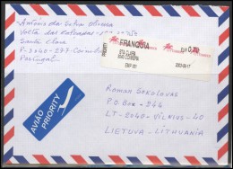 PORTUGAL Postal History Brief Envelope Air Mail PT 002 Automatic Stamps ATM - Cartas & Documentos