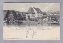 ZH KÜSNACHT 1904.IV.4. Küsnacht Nach Langnau  Hotel Zur Sonne Vom See Aus Foto Wehrli - Küsnacht