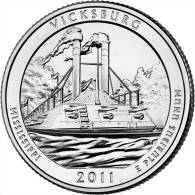USA QUARTER (1/4 Dollar) 2011 P Mint "Vicksburg" UNC - 2010-...: National Parks