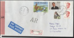 BELGIUM Postal History Brief Envelope Air Mail BE 022 Birds Personalities Art Painting - Andere & Zonder Classificatie