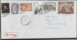 BELGIUM Postal History Brief Envelope BE 026 Art Painting Personalities Ship Health Care - Andere & Zonder Classificatie