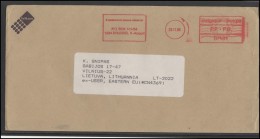 BELGIUM Postal History Brief Envelope BE 034 Meter Mark Franking Machine - Autres & Non Classés