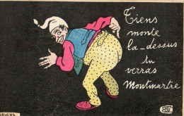 Illustrateur Norwins.Humour.Tiens Monte La-Dessus Tu Verras Montmartre. - Norwins