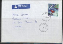 NORWAY Postal History Brief Envelope Air Mail NO 001 Skiing Winter Sports - Storia Postale