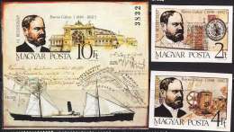 HUNGARY - G. BAROSS IMPERF SS+SET - FIUME - SERBIA - TRAINS STATION - POST - SHIPS - **MNH - 1988 - Neufs