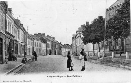 AILLY-SUR-NOYE RUE PELLIEUX CARTE GLACEE ANIMEE CAFE - Ailly Sur Noye