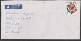NORWAY Postal History Brief Envelope Air Mail NO 025 Olympic Games Lillehammer - Cartas & Documentos