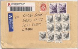 NORWAY Postal History Brief Envelope Air Mail NO 027 Personalities - Storia Postale