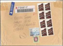 NORWAY Postal History Brief Envelope Air Mail NO 029 Ship Transportation Mountains - Briefe U. Dokumente