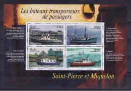 Saint Pierre And Miquelon 2007 Ships MNH - Blocchi & Foglietti