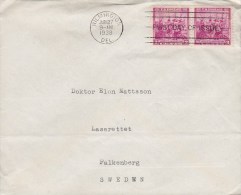 United States Premier Jour FDC Cover 1938 Landing Of The Swedes And The Finns (Paire) !! - 1851-1940