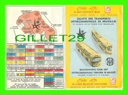SOCIÉTÉ DES TRANSPORTS INTERCOMMUNAUX DE BRUXELLES - CARTES GÉOGRAPHIQUES - CÔTE D'OR CHOCOLAT - - Andere & Zonder Classificatie