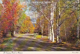 Hello From Pine River Minnesota A Country Road In Autumn Pine River Minnesota 1977 - Sonstige & Ohne Zuordnung