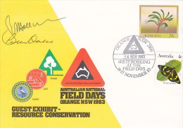 Australia 1983 National Field Days Orange, Signed Cover - Marcophilie
