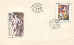 Czechoslovakia / First Day Cover (1979/19 D) Praha - Theme: Jan Bauch "Circus Rider" (1977) - Circus