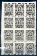 ITALIAN OCC. OF LIBYA - 1941, 10c BROWN BLOCK OF 10 - Libië