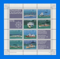 CH 1978-0001,  Lemanex Stamp Exhibition,  MS MNH - Unused Stamps