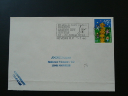 58 Nièvre Nevers Europa Cantat -  Flamme (concordante) Sur Lettre Postmark On Cover - 2000