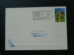 58 Nièvre Nevers Europa Cantat -  Flamme (concordante) Sur Lettre Postmark On Cover - 2000