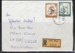 AUSTRIA OESTERREICH Postal History Brief Envelope AT 027 Architecture Sailing Ships - Storia Postale