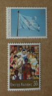 Y1 Nations Unies (New York)  : Drapeau Des Nations Unies Et Mosaïque De Norman Rockwell - Unused Stamps