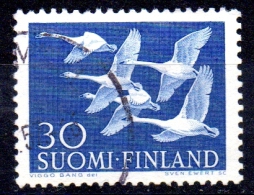 FINLAND 1956 Northern Countries' Day - Flying Geese - 30m. - Blue  FU - Used Stamps