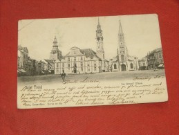 SINT TRUIDEN  -  Groote Markt   -  La Grand´Place       -  1901  -  (2 Scans) - Sint-Truiden