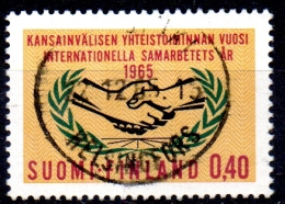 FINLAND 1965 International Co-operation Year - 40p I.C.Y. Emblem  FU - Gebruikt