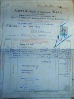 Austro-Hungary -  Austria WIEN - Albert Kubler  13 Neuthorgasse - Dollfus -MIEG  Rechnung INVOICE  From  1912  S3.14 - Oostenrijk