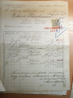 Austro-Hungary -ARAD - Debrecen -Erber és Fleischmann - INVOICE  From  1912  S5.03 - Oostenrijk