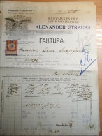 Austria   - WIEN  II - ALEXANDER STRAUSS - Modewaren  -Ferdinandstrasse 27  Rechnung - NVOICE  From  1913  S5.07 - Autriche