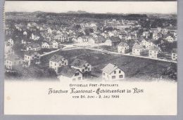 ZH RÜTI Zürcher Kantonal-Schützenfest 24.6-2.7.1906. Ungebraucht - Rüti