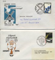 5 X Envelop Dag Van De Aerofilatelie - Met Adres / Open Klep - Lettres & Documents