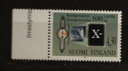 Finlande 1995 N° 1275 ** Science, Découverte De Rayons X, Invention, Recherche, Radiographie, Tube - Unused Stamps