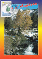 Carte-Maximum ANDORRE FSE N° Yvert 454 (NATURE) Obl Sp 1995 Ordino - Cartoline Maximum