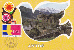 Carte-Maximum ANDORRE FSE N° Yvert 457 (EUROPA) Obl Sp 1995 La Massana - Maximumkarten (MC)