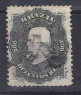 Brésil   N° 28 (1866) Pli - Oblitérés
