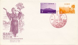 I3593 - Japan / First Day Cover (1968) - Kirishima - Yaku National Park - Iles