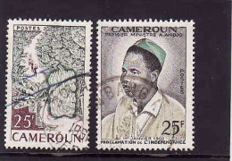 Cameroun 1959-1960, Michel 321 Et 323, Obliterés - Oblitérés